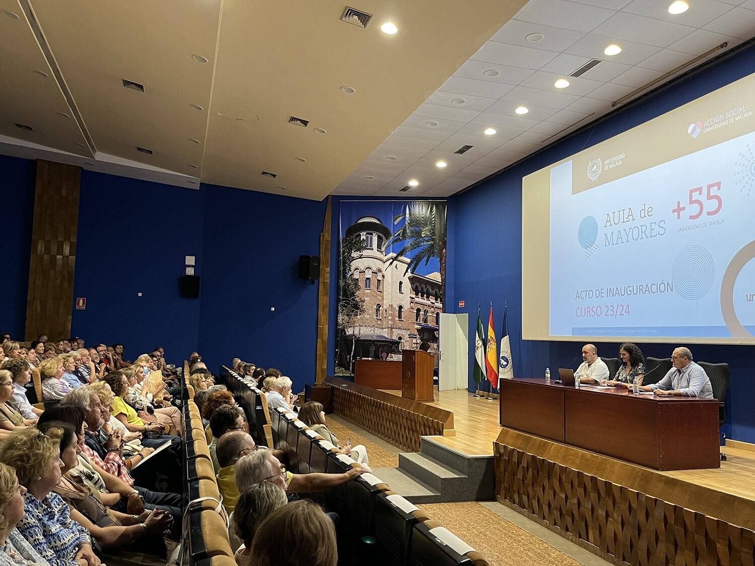 Un momento del acto de inauguración este lunesd