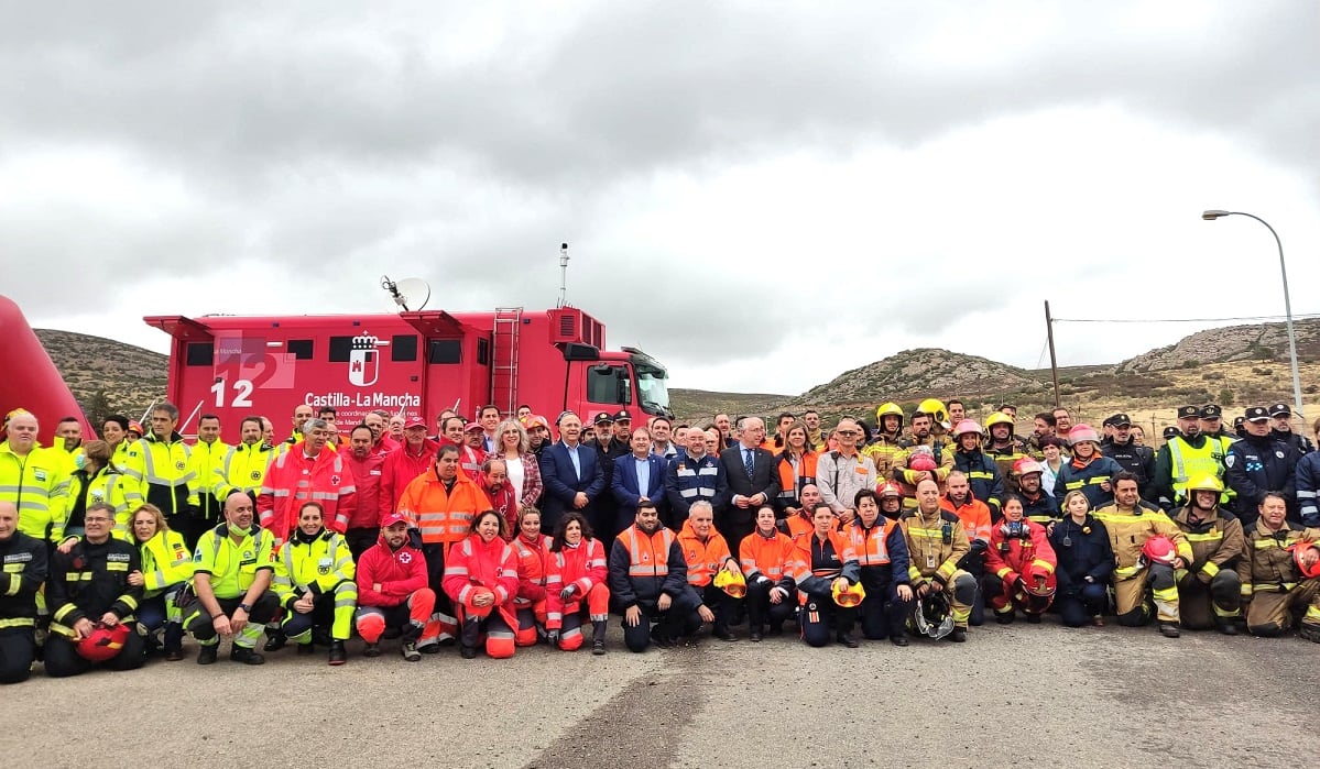 Participantes en el Simulacro de Puertollano