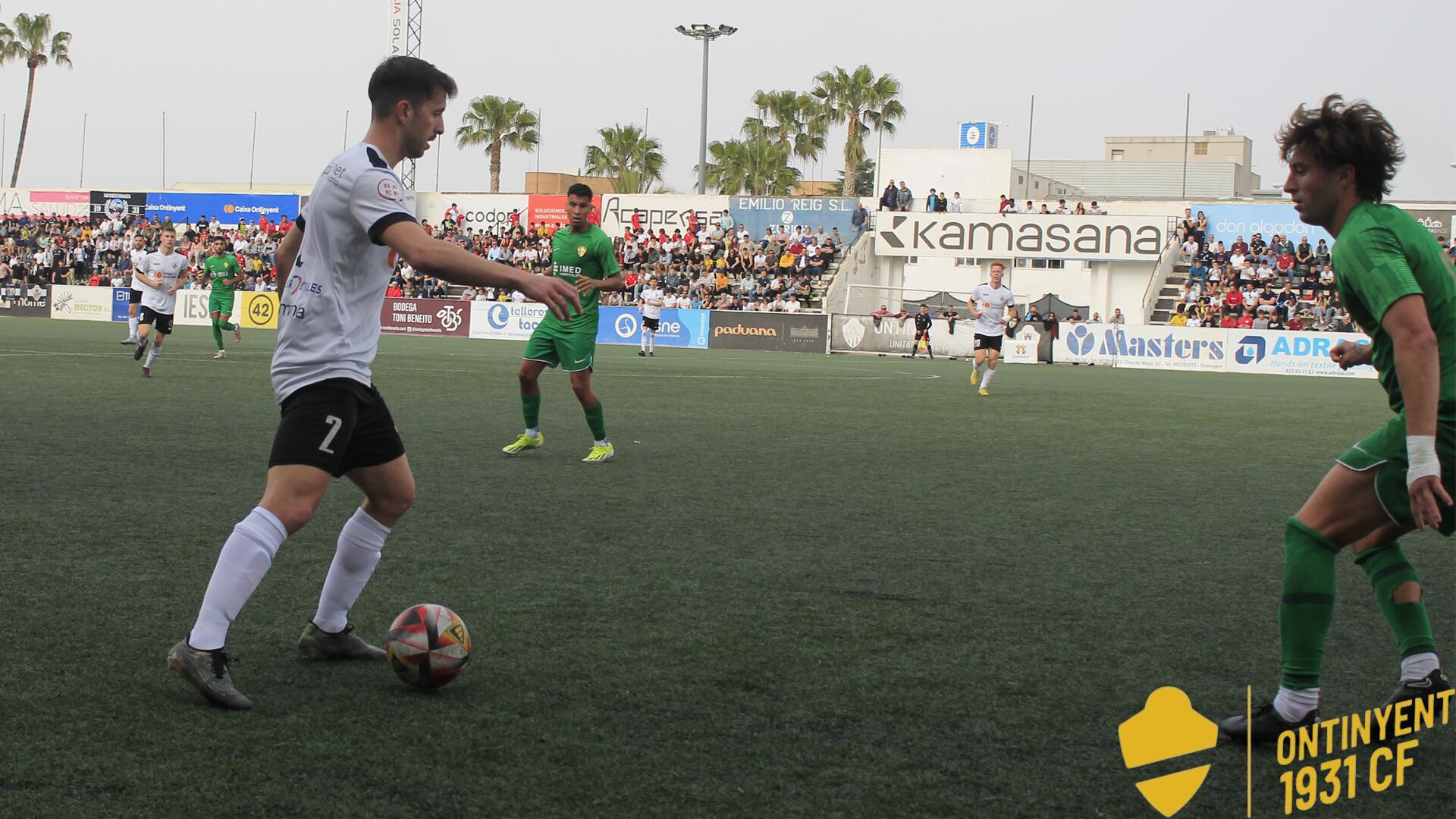 Ximo Reig en l'encontre entre Ontinyent 1931 i Elche CF Ilicitano //Foto: Ontinyent 1931