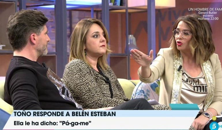 Toñi Moreno, a Toño Sanchís: &quot;&quot;A mi programa no vengas a mentir&quot;&quot;