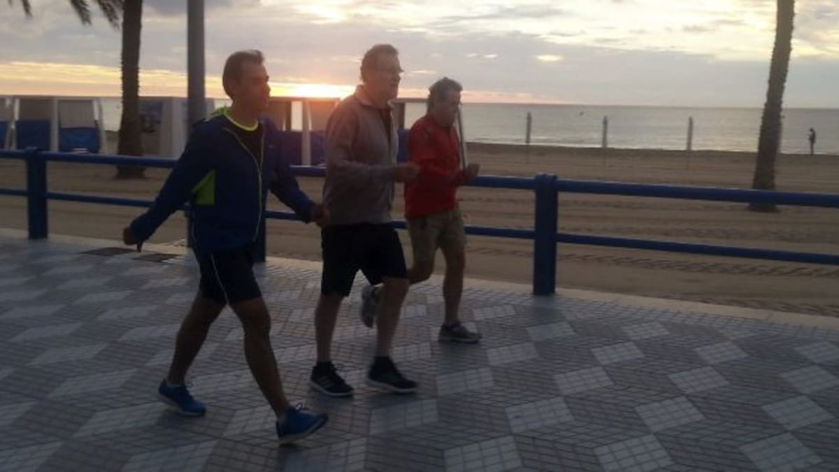 El presidente Rajoy, runner en Alicante