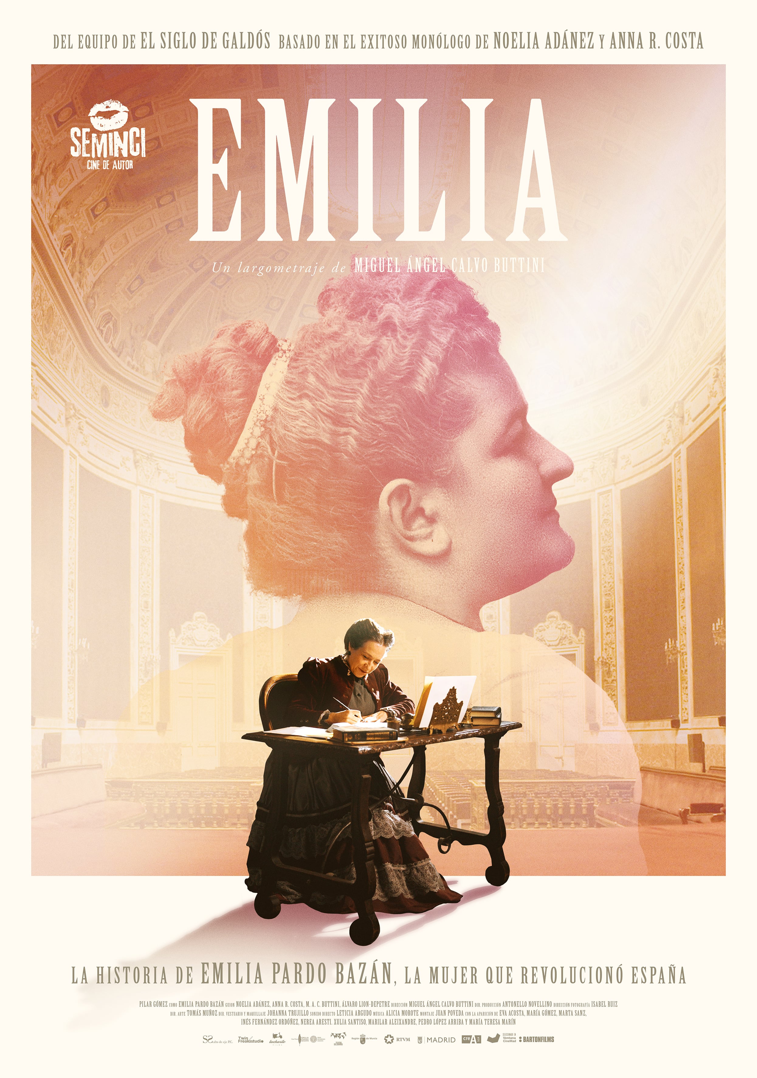 Cartel anunciador de &#039;Emilia&#039;, realizado por el lorquino, Alejandro Llamas