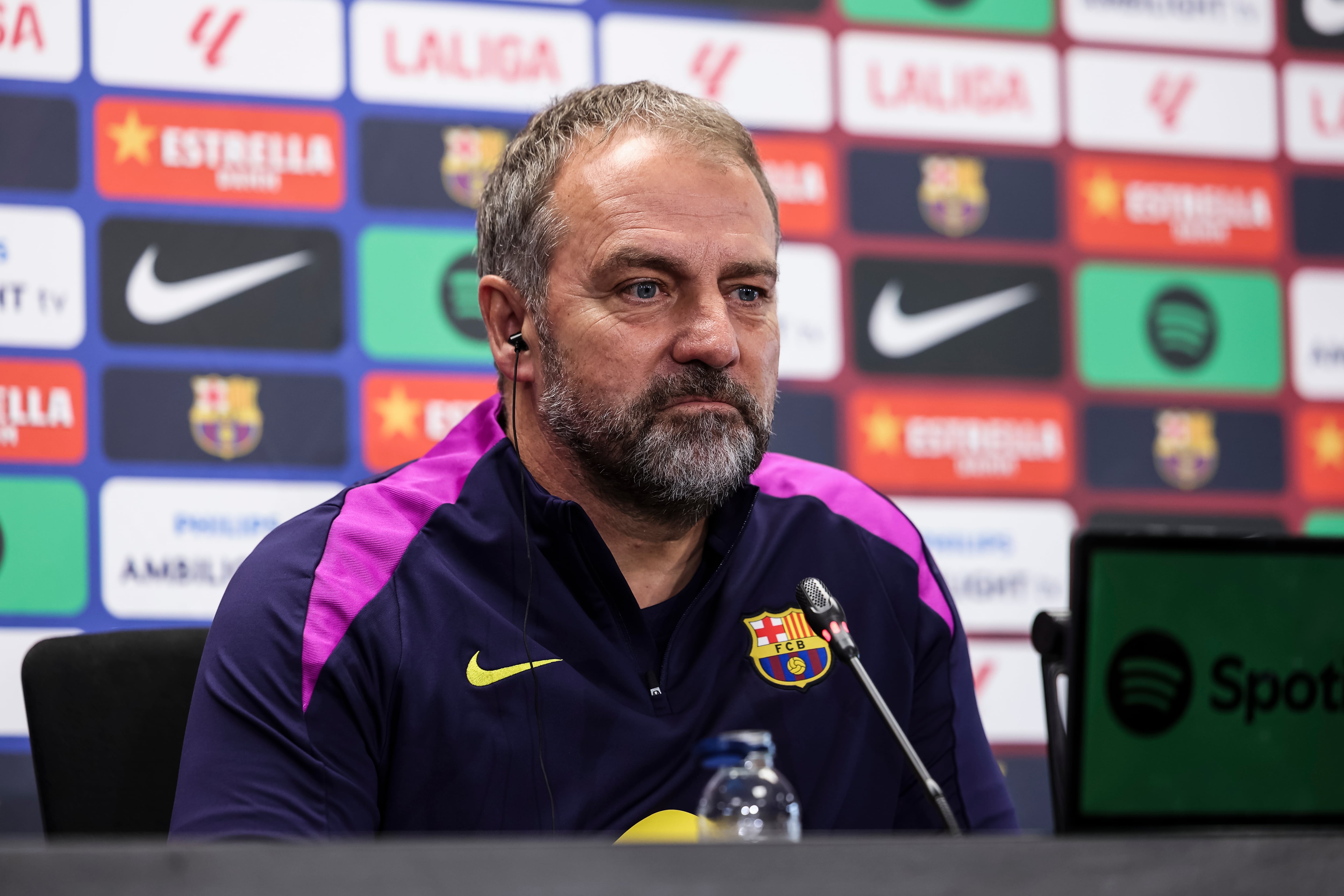 Hansi Flick en rueda de prensa