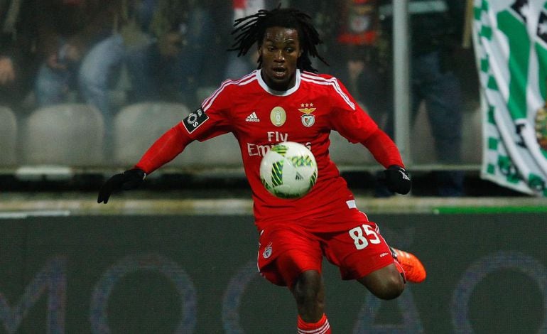 Renato Sanches en un partido con el Benfica.