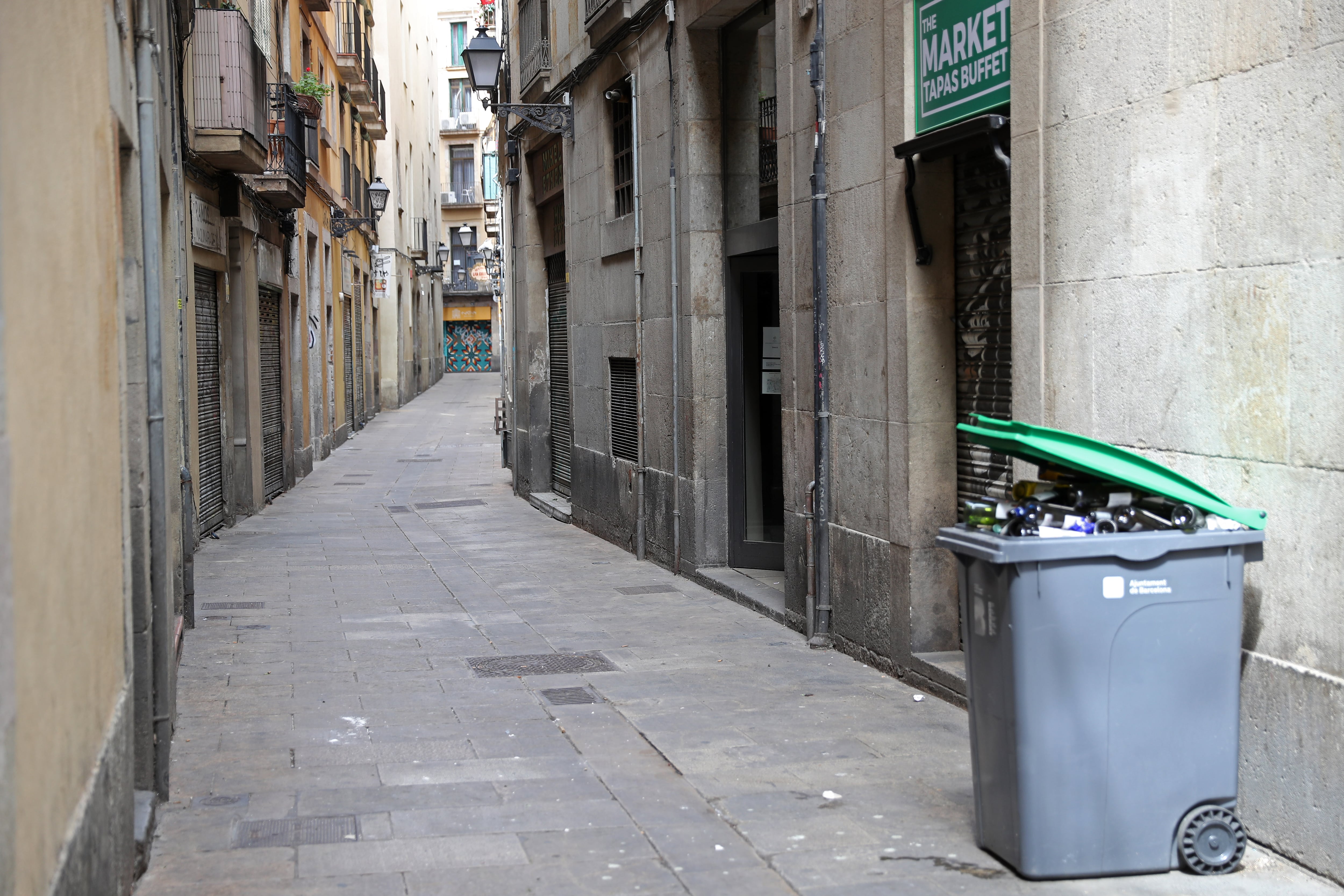 Imagen de archivo de una calle de Barcelona