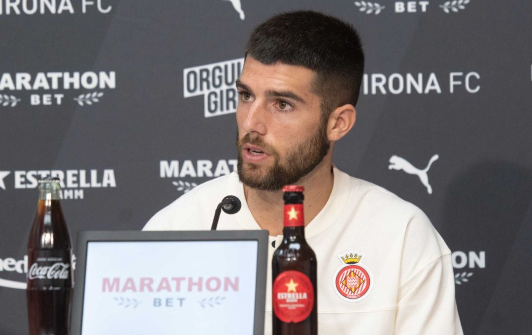 Jordi Calavera aquest matí a la sala de premsa.