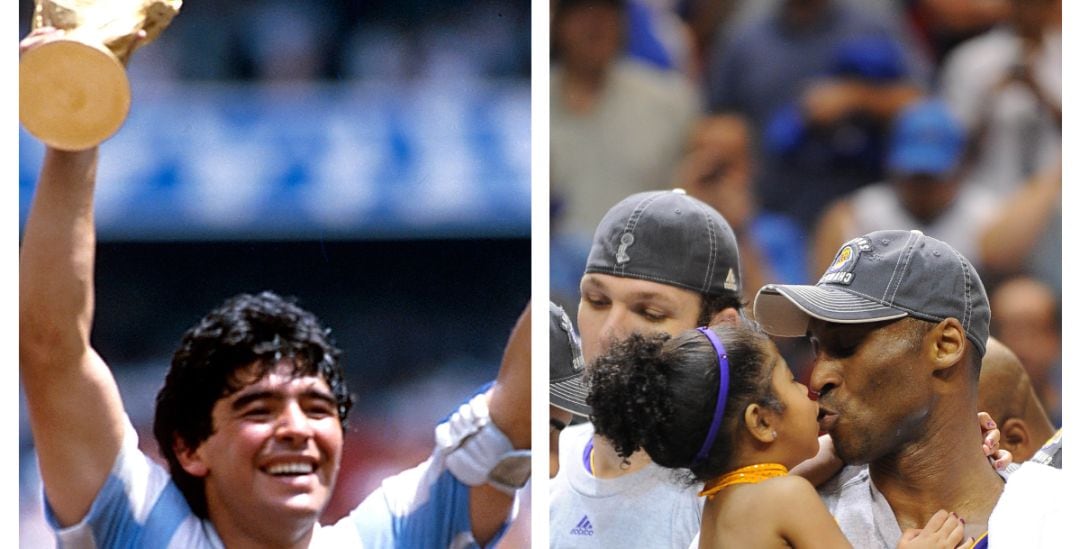 Maradona y Kobe Bryant