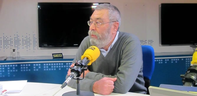 El secretario general de la UGT, Cándido Méndez, en la SER