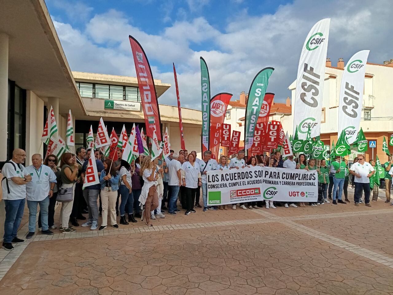 Momento de la protesta