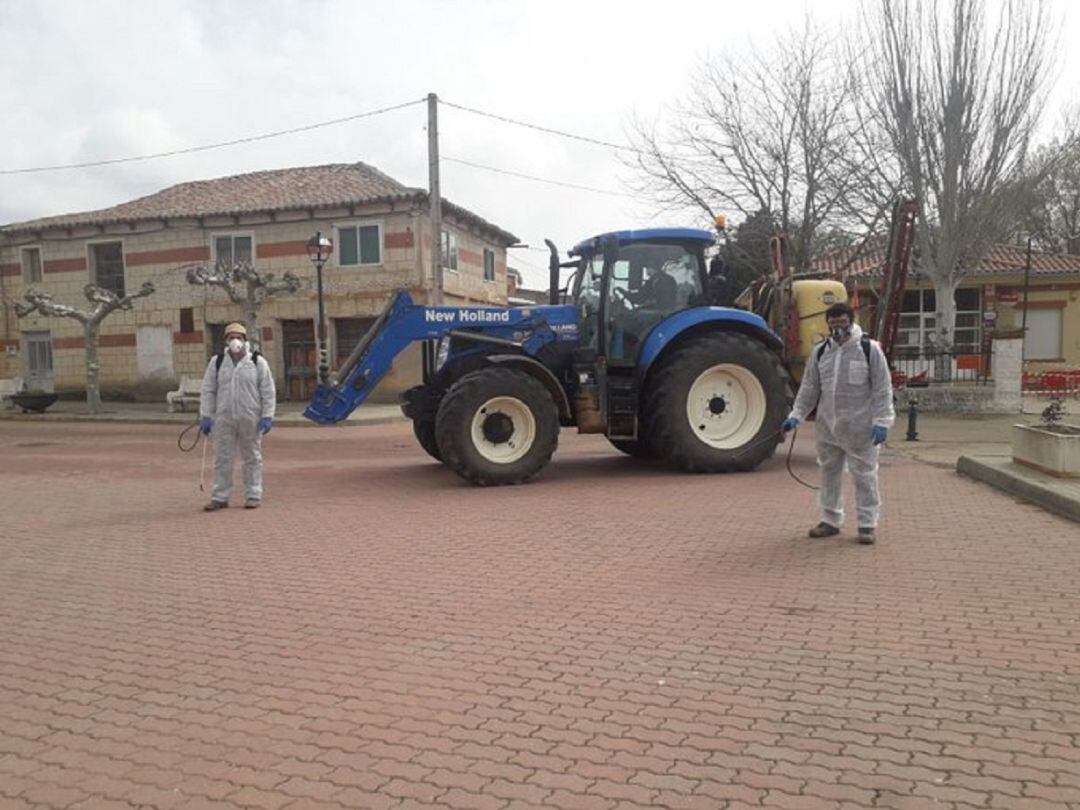Tareas de desinfección en la provincia
