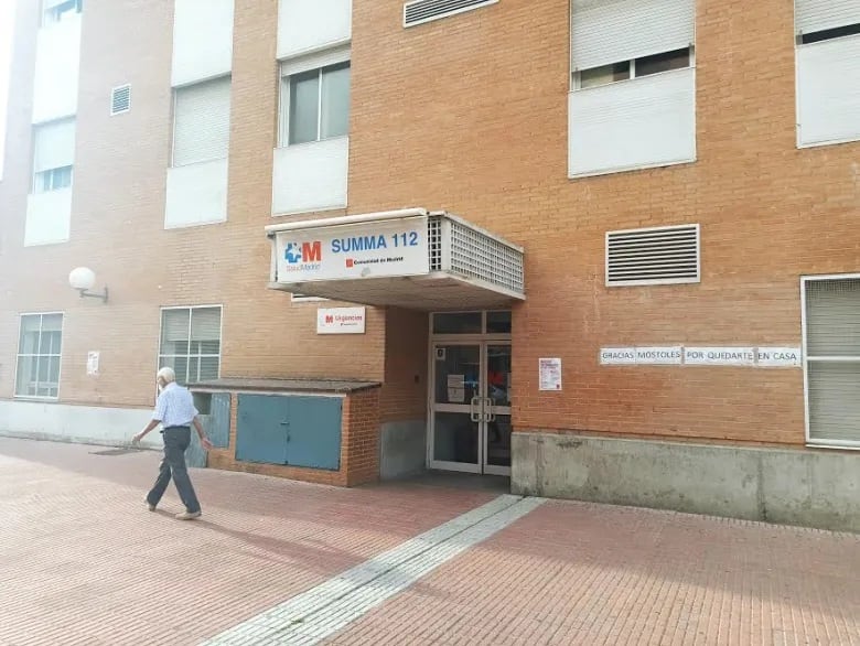 Fachada del servicio de atención primaria de Móstoles