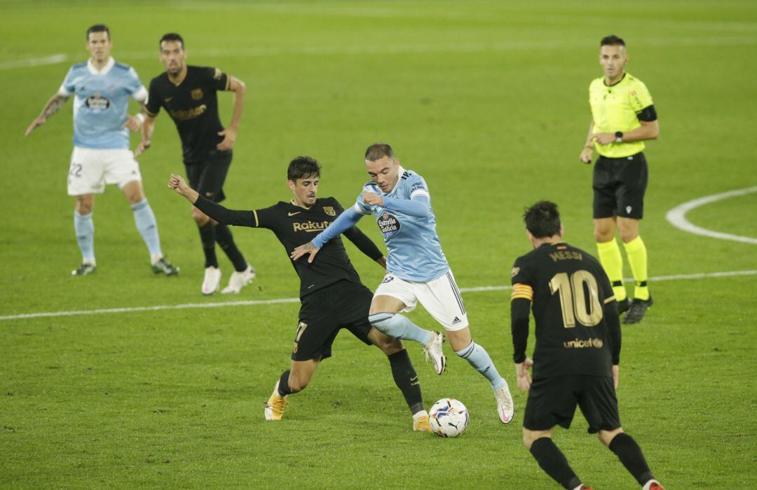 Iago Aspas en Balaídos en el partido ante el Barcelona