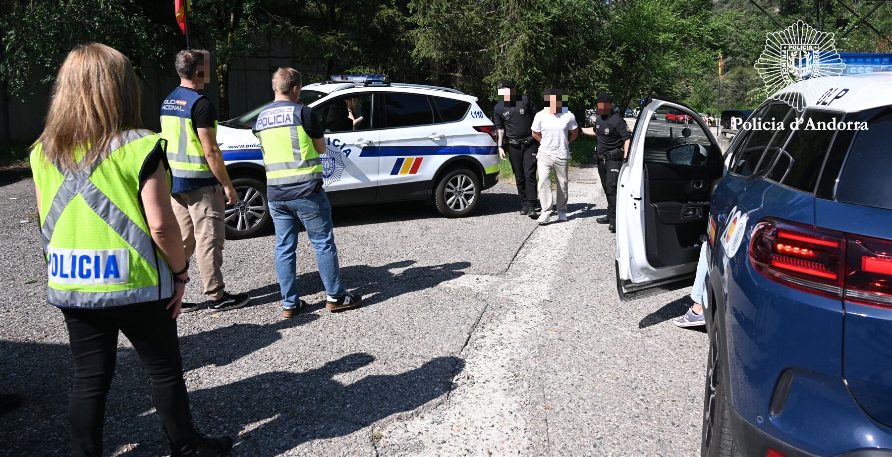 La Policia ha lliurat el detingut a la Policia Nacional espanyola a la frontera del riu Runer