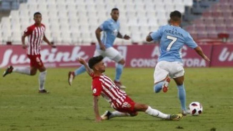 Un momento del partido.