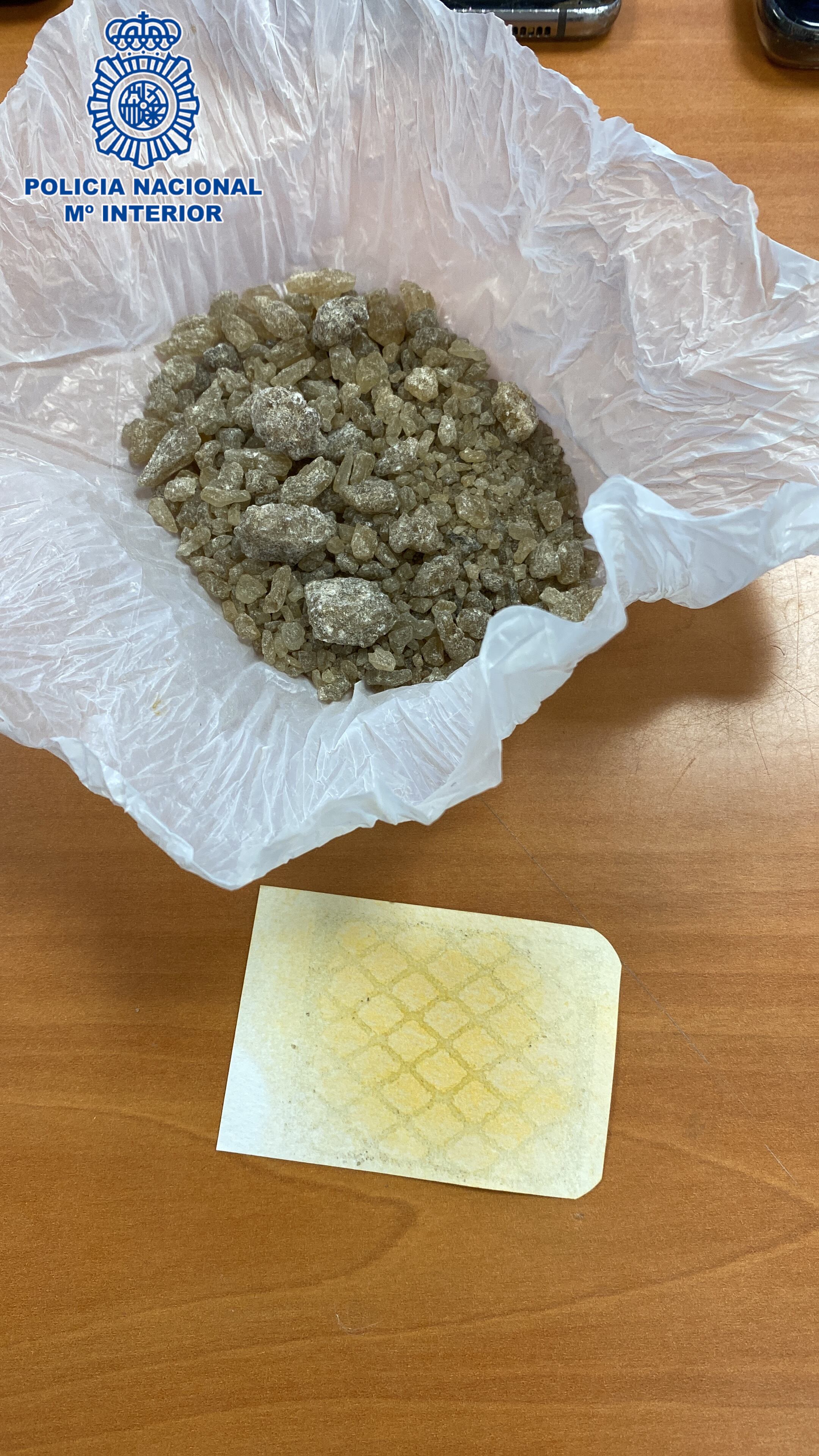 Droga hallada en un domicilio de Linares.