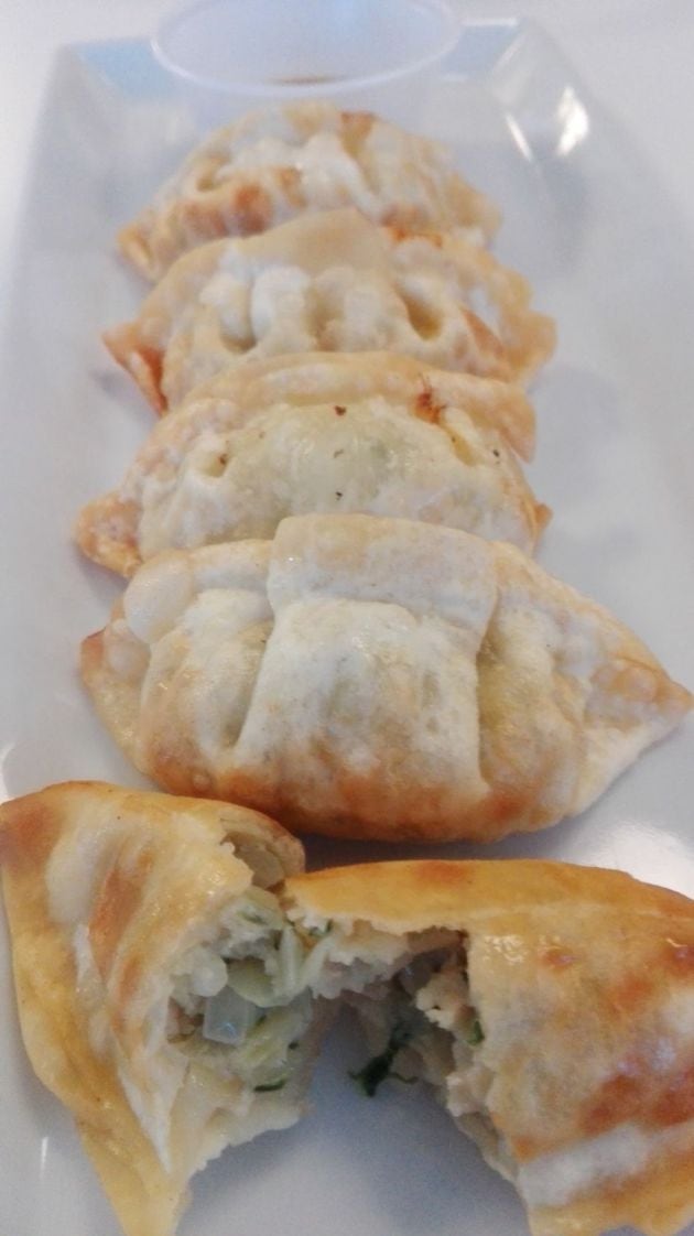 Gyozas de pollo y verduras