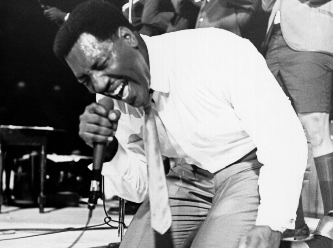 Otis Redding durante una actuación en 1967