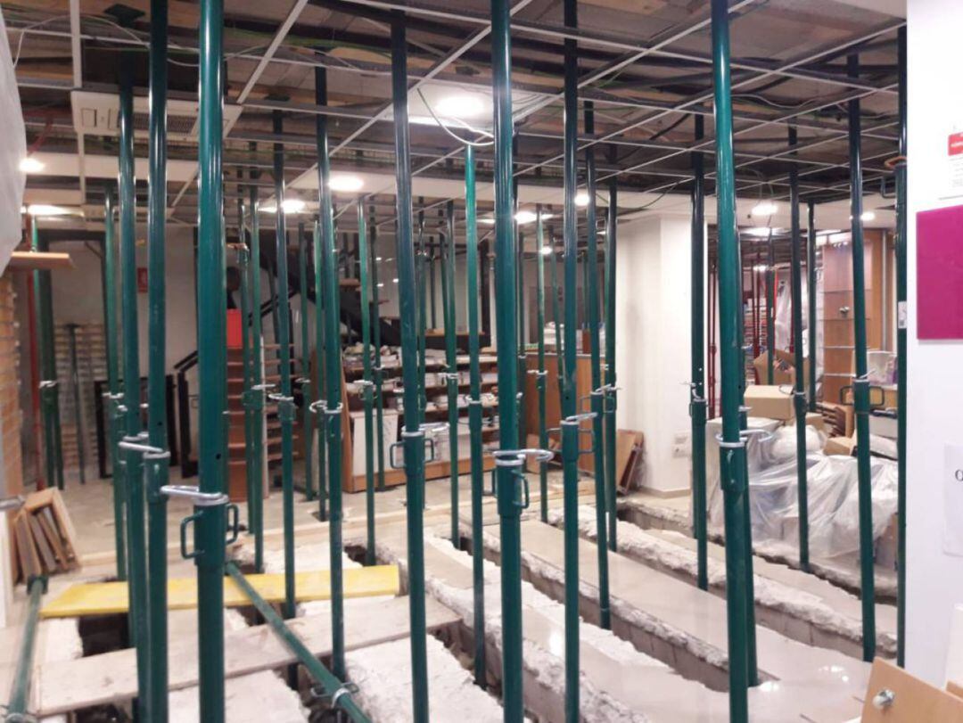 Imagen del interior del edificio situado en la calle Barcas de València