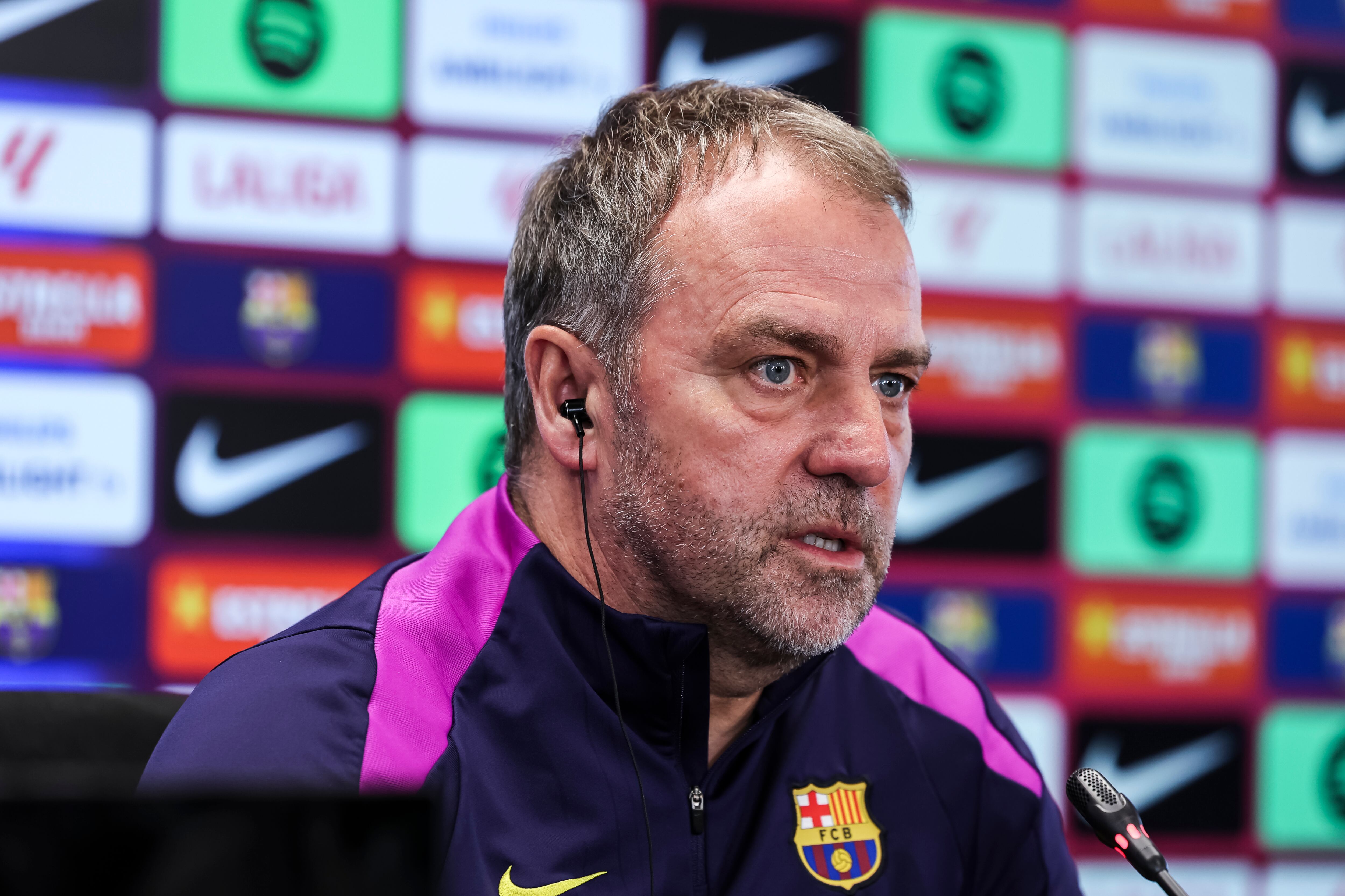 Hansi Flick en rueda de prensa