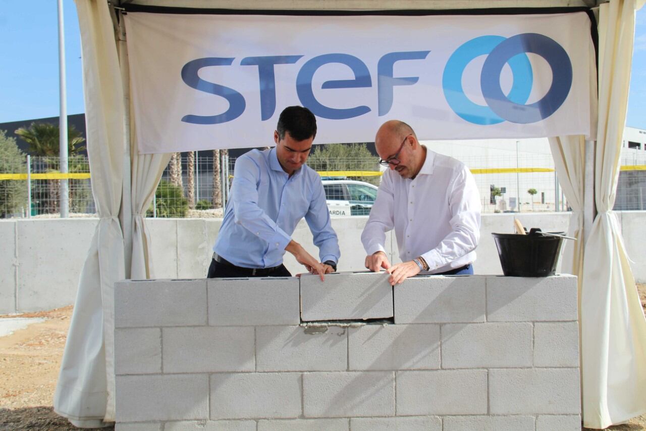 Colocada la primera piedra de la plataforma logística en Cártama este lunes