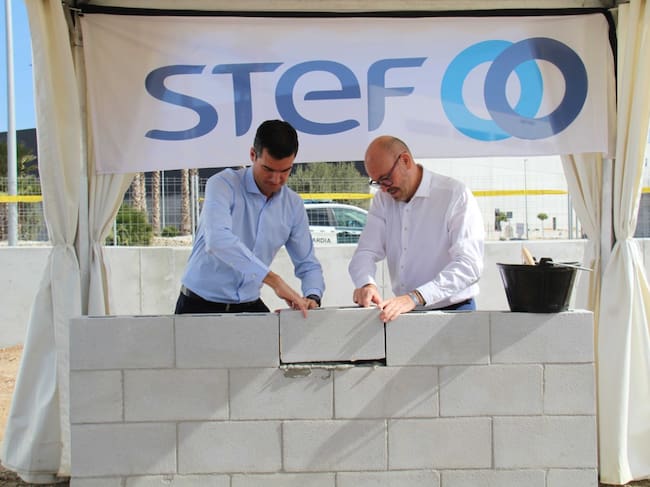 Colocada la primera piedra de la plataforma logística en Cártama este lunes