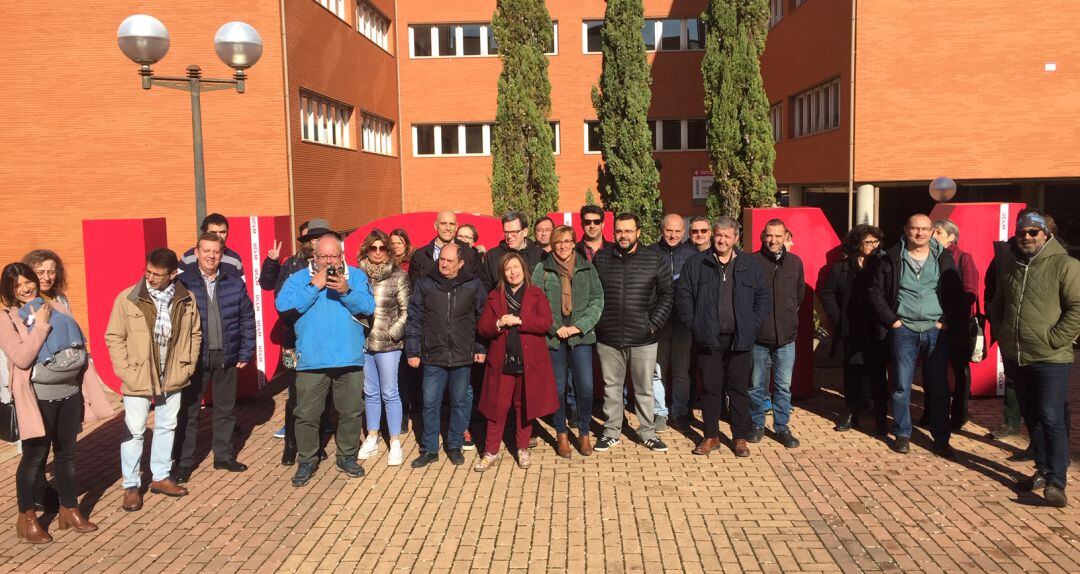 Concentración ante el vicerrectorado de Cuenca