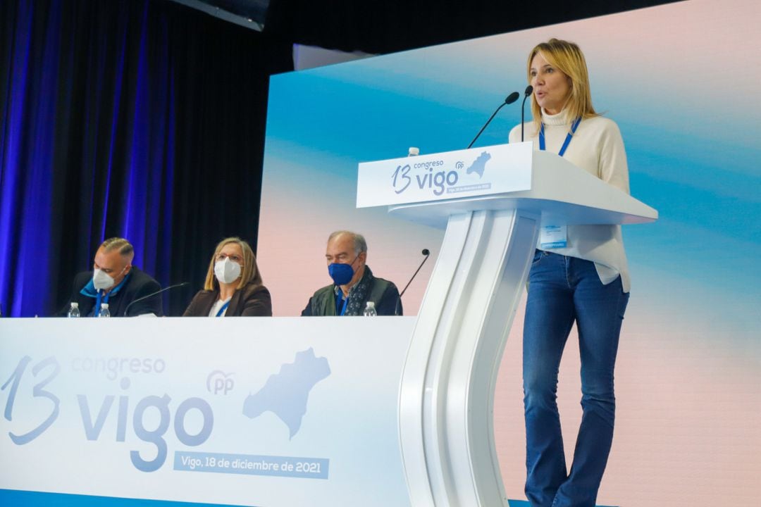 Marta Fernández Tapias durante el Congreso Local