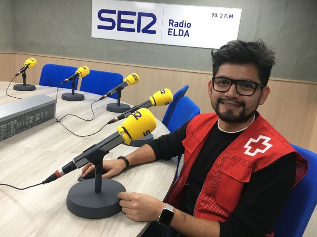 Gustavo López, del departamento de Comunicación e Imagen de Cruz Roja Elda