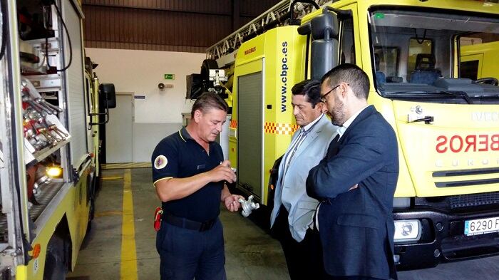 Franco en su visita al Consorcio
