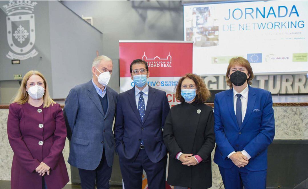 Jose Manuel Caballero en el acto de inauguración de la Jornada de Networking en Miguelturra