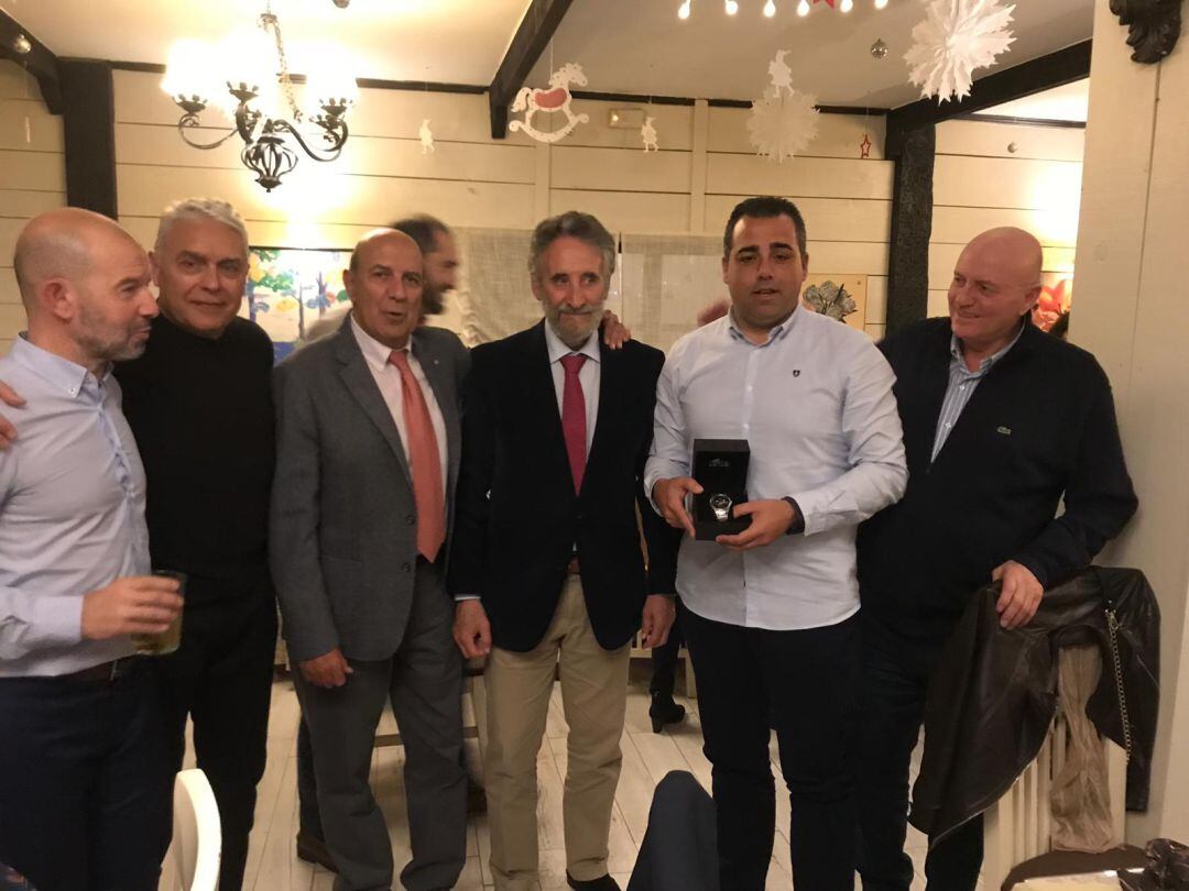 Germán Crespo junto a los veteranos del Granada C.F.