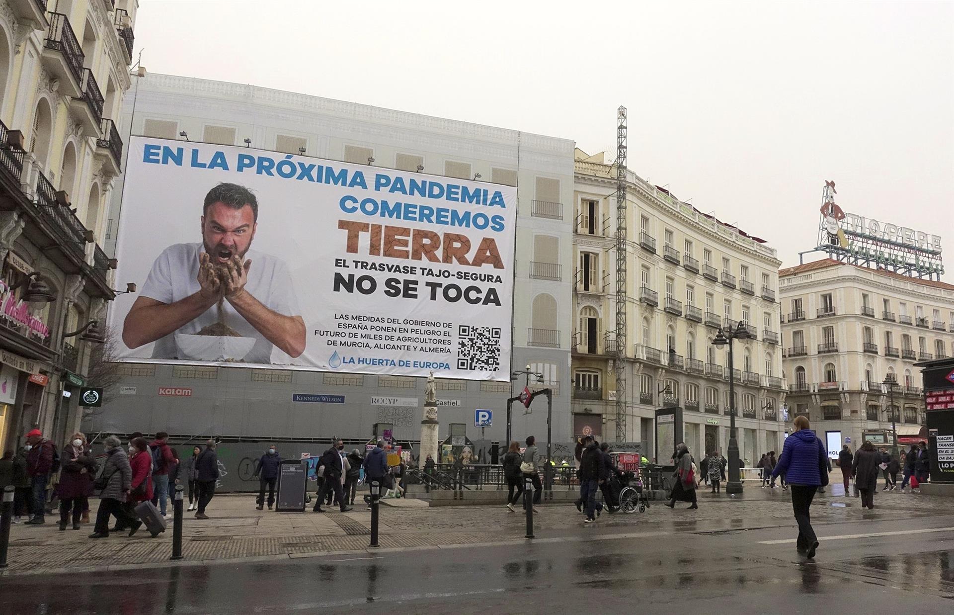 Campaña del Sindicato Central de Regantes del Tajo-Segura en Madrid