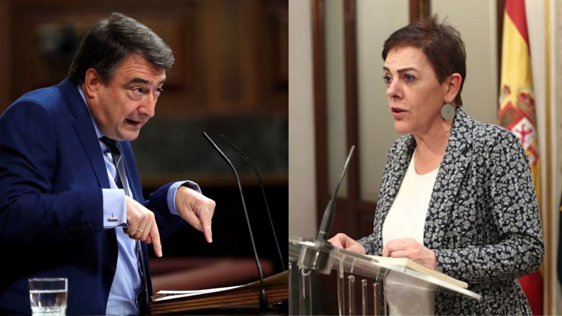 Aitor Esteban (PNV), Mertxe Aizpuru (EH Bildu)