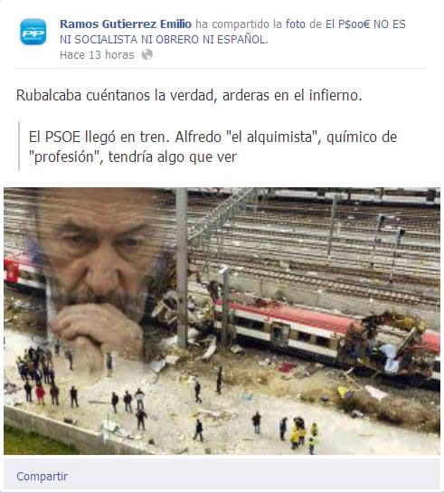 Captura de la página de Facebook de Emilio Ramos Gutiérrez