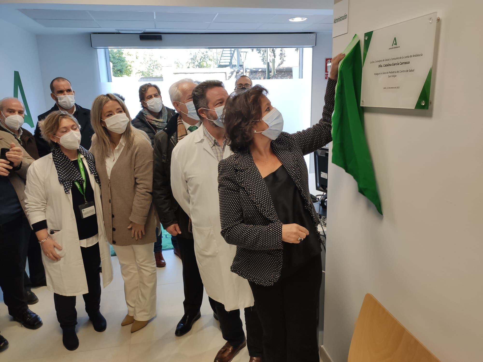 La Consejera de Salud de la Junta de Andalucía, Catalina García, inaugura la remodelación del Centro de Salud de San Felipe de Jaén