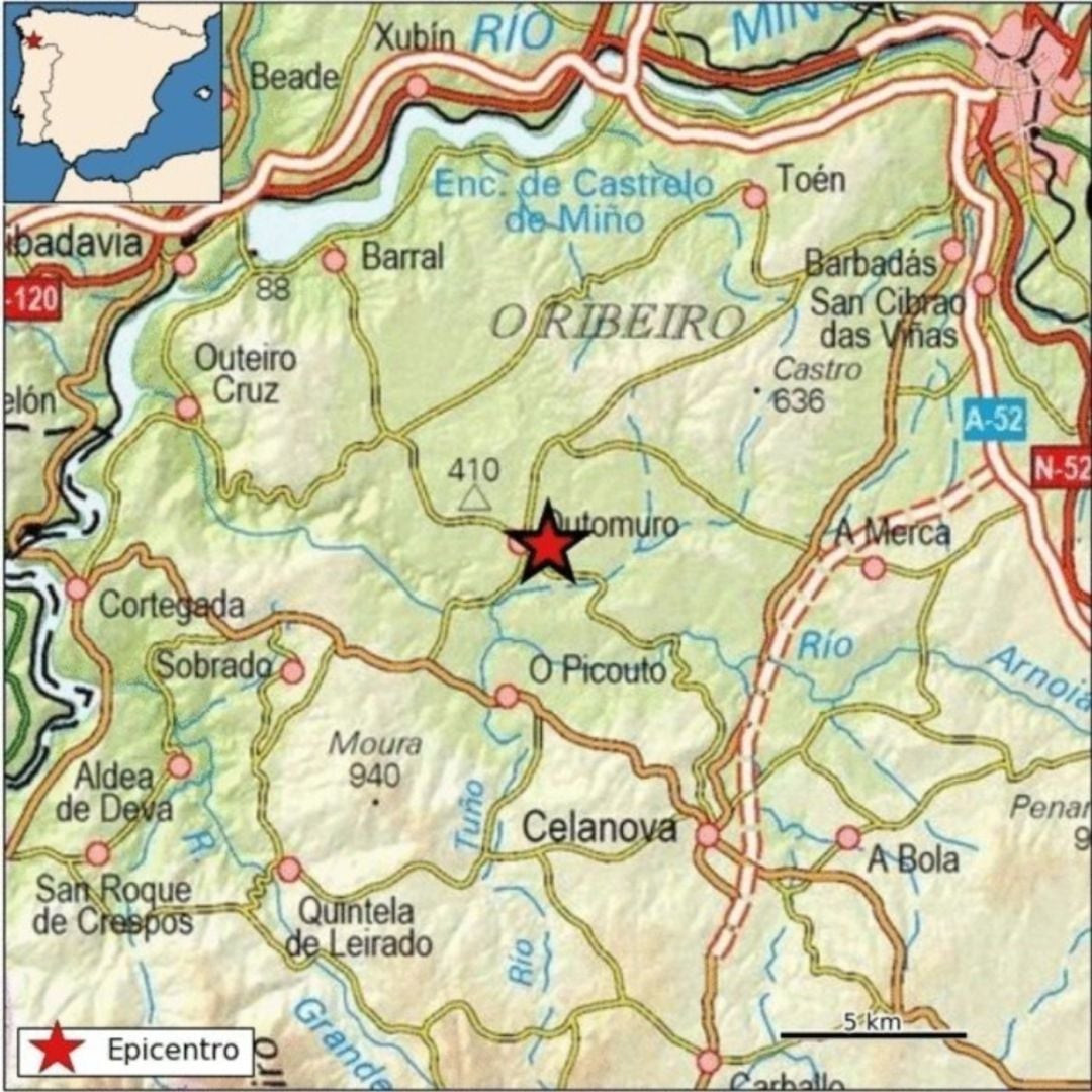 Un terremoto de magnitud 3.3 se ha registrado la madrugada de este jueves según los datos del Instituto Geográfico Nacional