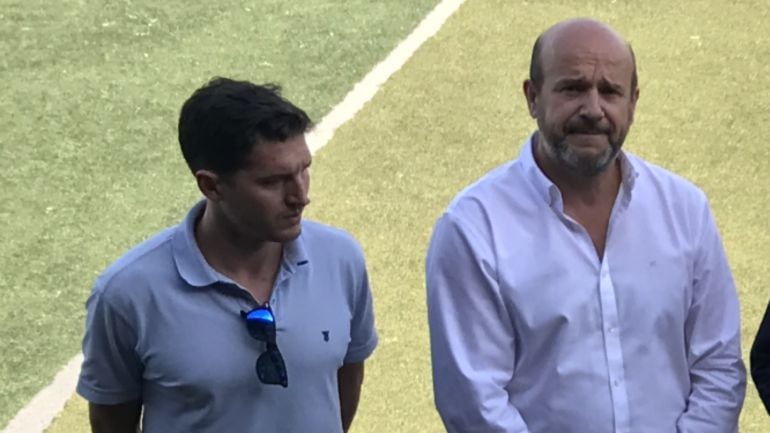 Jorge Fuentenebro y Miguel Ángel Martínez (derecha)