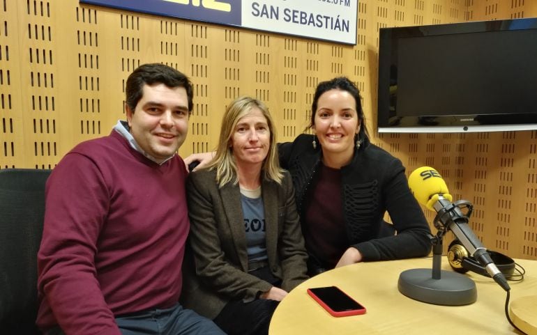 Gorka Acebal, Marta Arcaute y Olaia Agirre