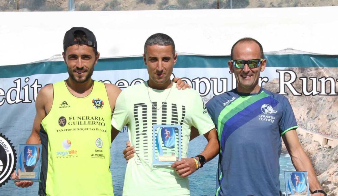 Los tres más grandes en la carrera del Cañarete.