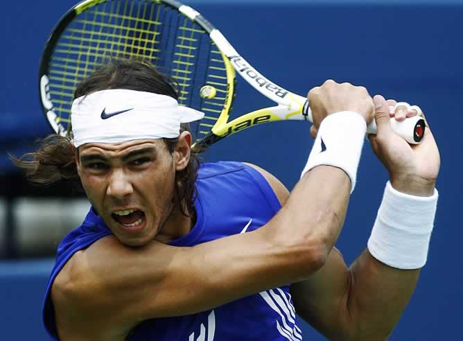 Nadal, durante el Masters Series de Cincinnati