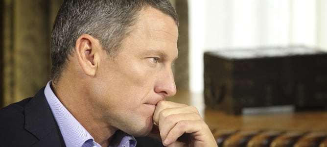 Lance Armstrong, en un momento de la entrevista concedida a Oprah Winfrey