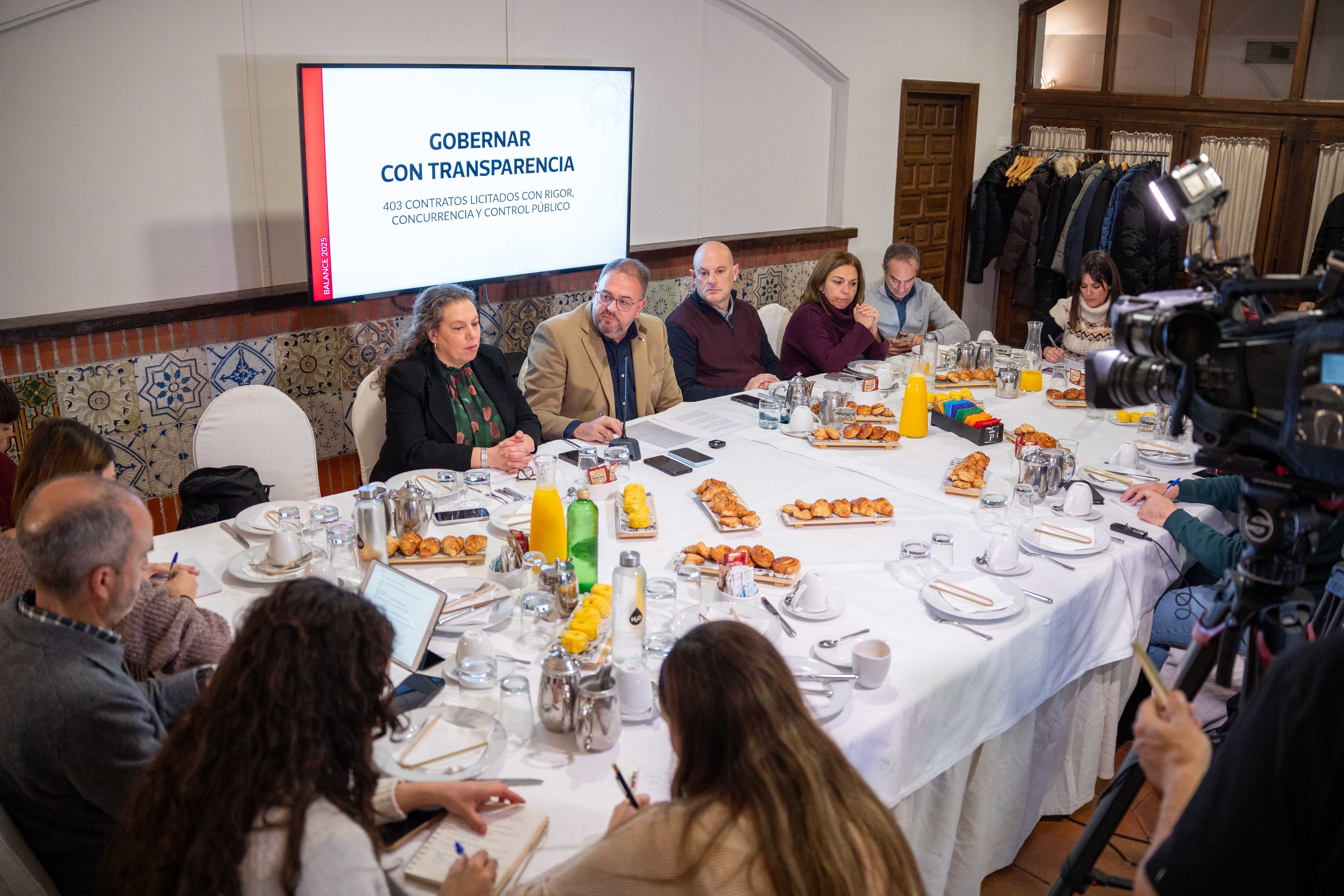 El alcalde de Mérida, Antonio Rodríguez Osuna, presenta el balance de gestión de 2025