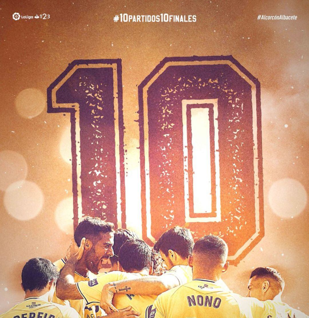 Cartel para el próximo partido en San Domingo