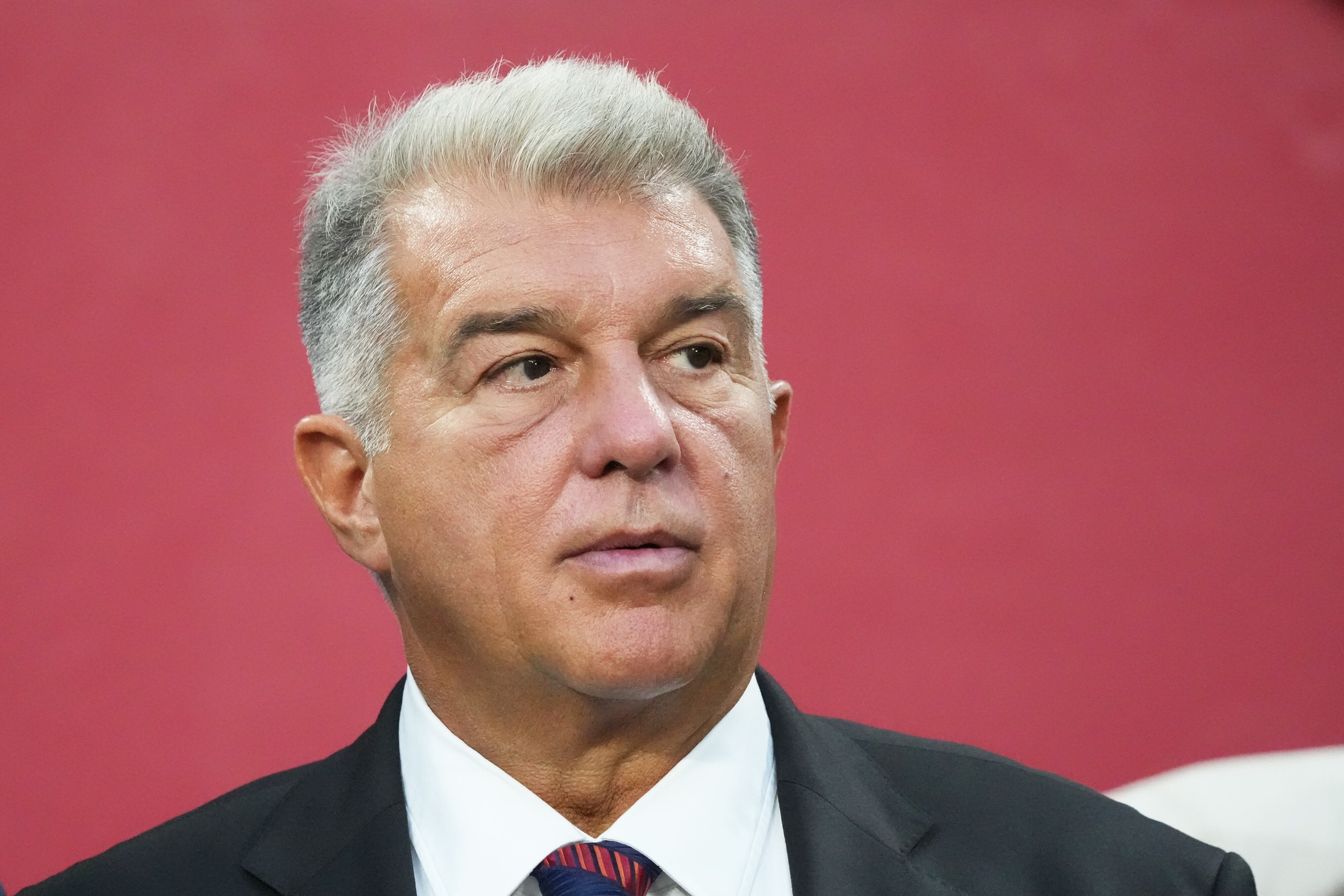 Joan Laporta, presidente del Barça, durante la gira asiática del equipo en 2025