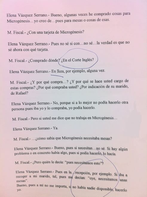 Las declaraciones de los imputados ante el juez Pablo Ruz dejan en evidencia que algunos de los directivos de las sociedades no sabían ni siquiera lo que cobraban o reconocen abiertamente que no entienden nada de cuentas o gestiones. Es el caso de Elena V