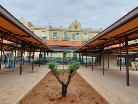 Obras recientemente finalizadas en el mercado del Grau de València.