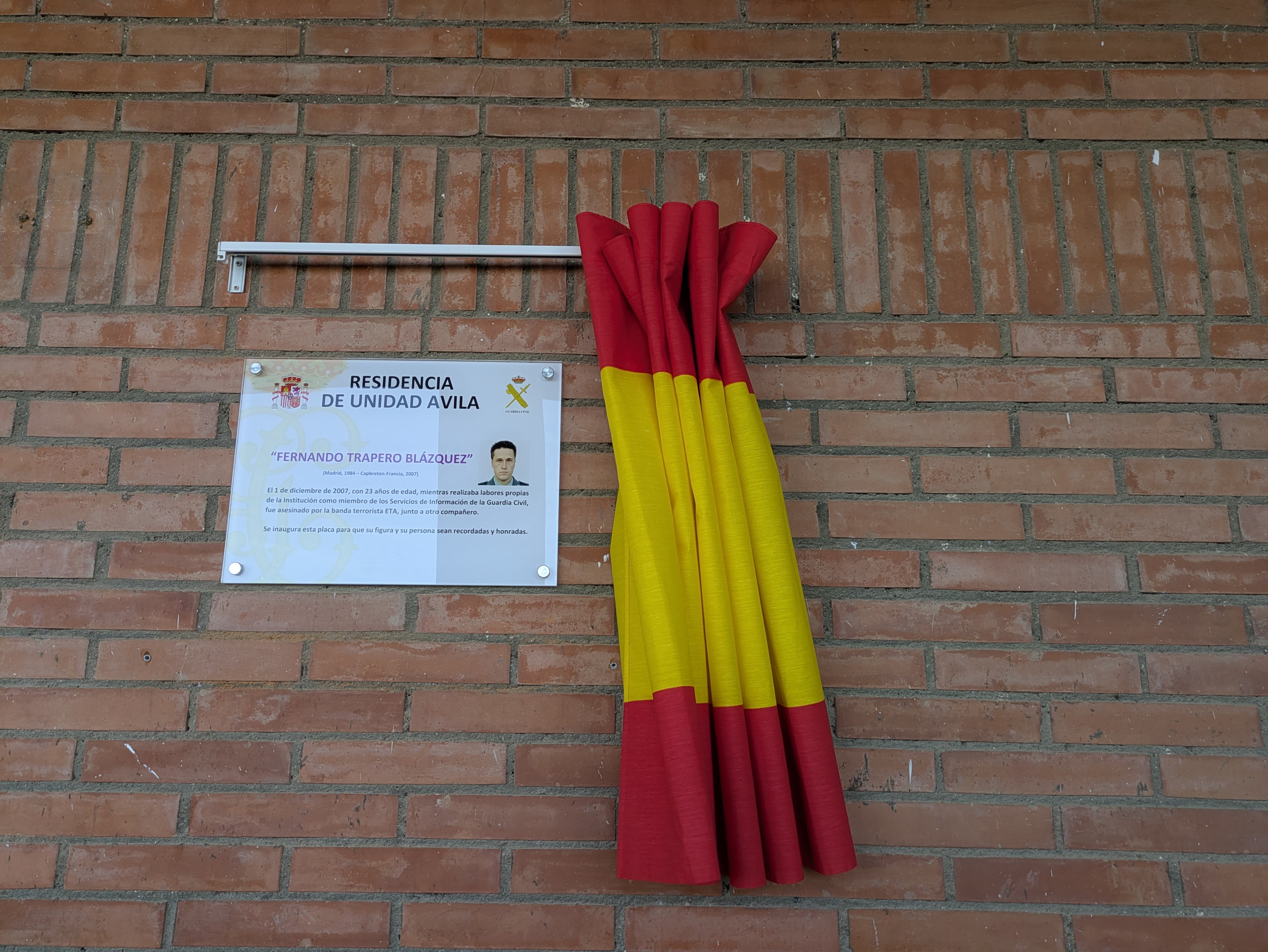 Homenaje de la Guardia Civil a Fernando Trapero