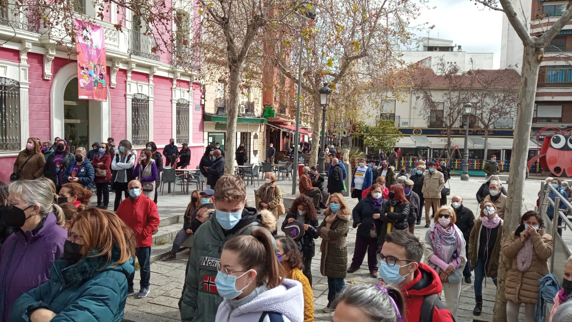 Asistentes a la celebración del 8-M en Puertollano en 2022