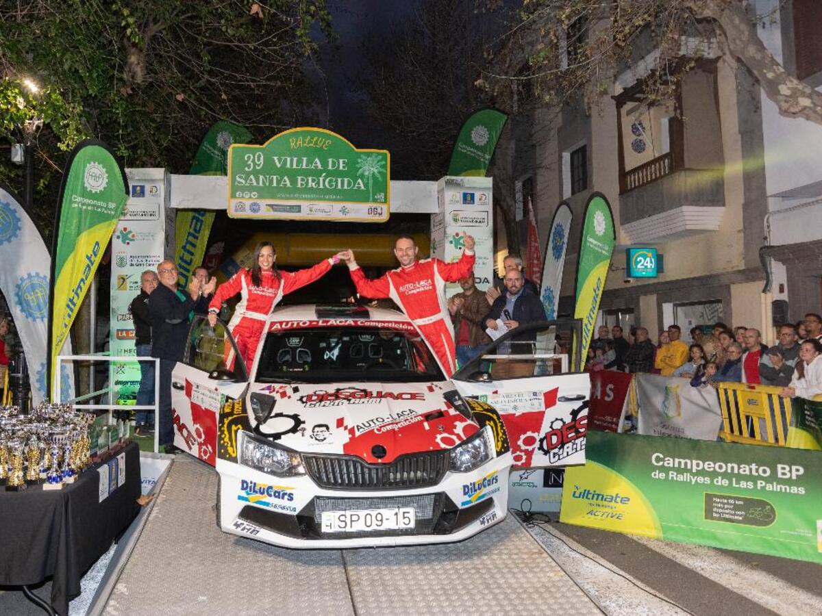 Armide Martín-Judith Cabello, con Skoda Fabia Rally2, se imponen en el 39 Rallye Villa de Santa Brígida