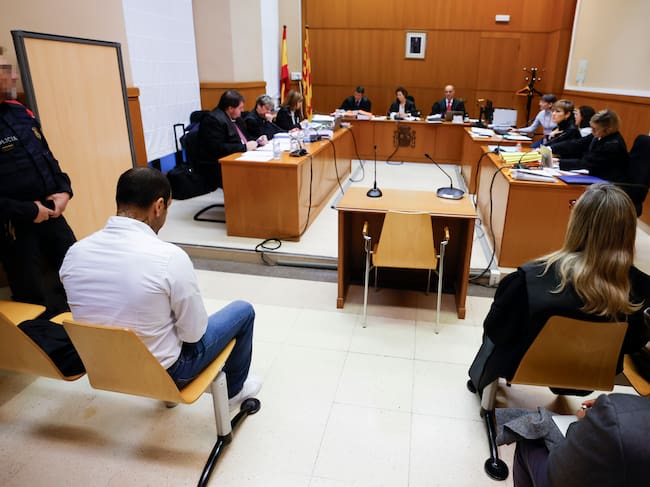 Dani Alves, en la Audiencia de Barcelona.